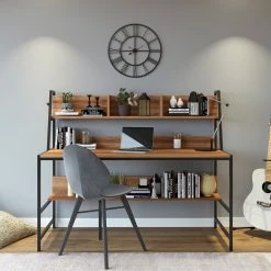 Red Living Schreibtisch Clomeo - Walnuss Dekor -Möbel Verkäufe 2024 1000306657 211115 13553800548 MOOD DETAILS P000000001000306657 mood