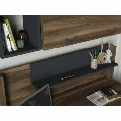 Red Living Schreibtisch-Set Kesia (2-teilig) - Walnuss Dekor / Anthrazit -Möbel Verkäufe 2024 1000306700 211115 13562100624 DETAILS P000000001000306700