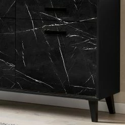 Jack & Alice Sideboard Fintel I - Marmor Schwarz Dekor / Schwarz -Möbel Verkäufe 2024 1000307050 211110 08234500082 DETAILS P000000001000307050