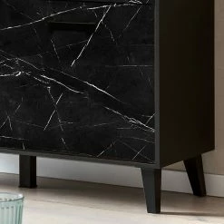 Jack & Alice Sideboard Fintel II - Marmor Schwarz Dekor / Schwarz -Möbel Verkäufe 2024 1000307051 211110 08234500086 DETAILS P000000001000307051