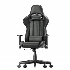 Fredriks Gaming Stuhl Jason - Kunstleder / Nylon - Schwarz