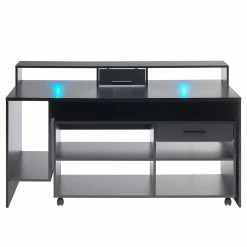 Fredriks Schreibtisch-Kombination Halling - (LED-Beleuchtung) - Schwarz -Möbel Verkäufe 2024 1000307854 211123 172651000038 DETAILS P000000001000307854