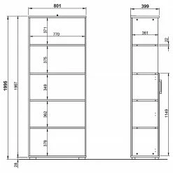 Germania Aktenschrank GW-Profi 2.0 II - Lichtgrau -Möbel Verkäufe 2024 1000307857 211109 1616360000507 SKETCH DETAILS P000000001000307857 sketch