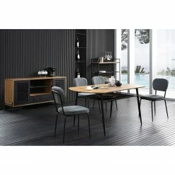 Red Living Regal Padbury - Schwarz / Eiche Dekor -Möbel Verkäufe 2024 1000310537 211125 111835000119 MOOD DETAILS P000000001000310537 mood