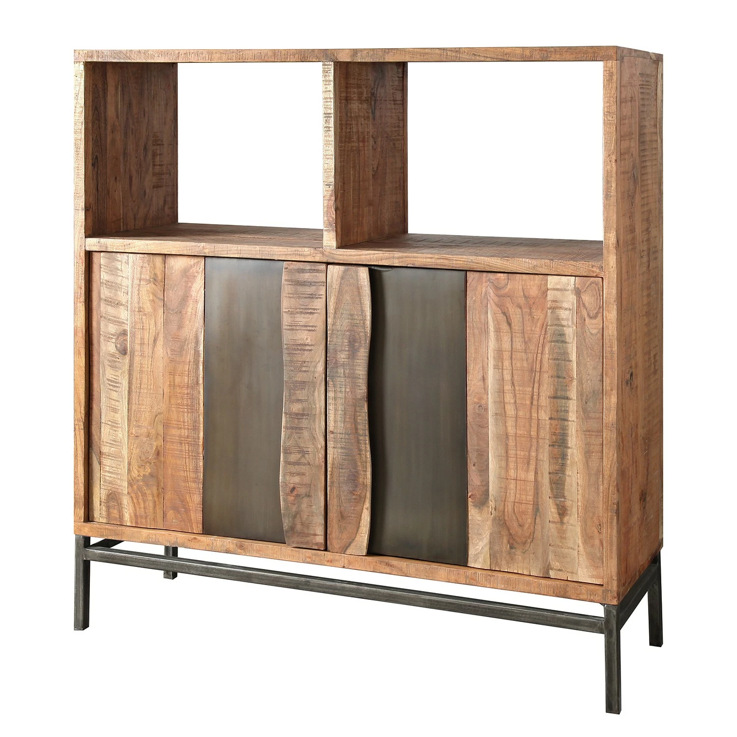 Ars manufacti Büroset Domme (4-teilig) - Akazie massiv / Eisen - Akazie / Anthrazit 4 Ars manufacti Büroset Domme (4-teilig) - Akazie massiv / Eisen - Akazie / Anthrazit – Bild 2