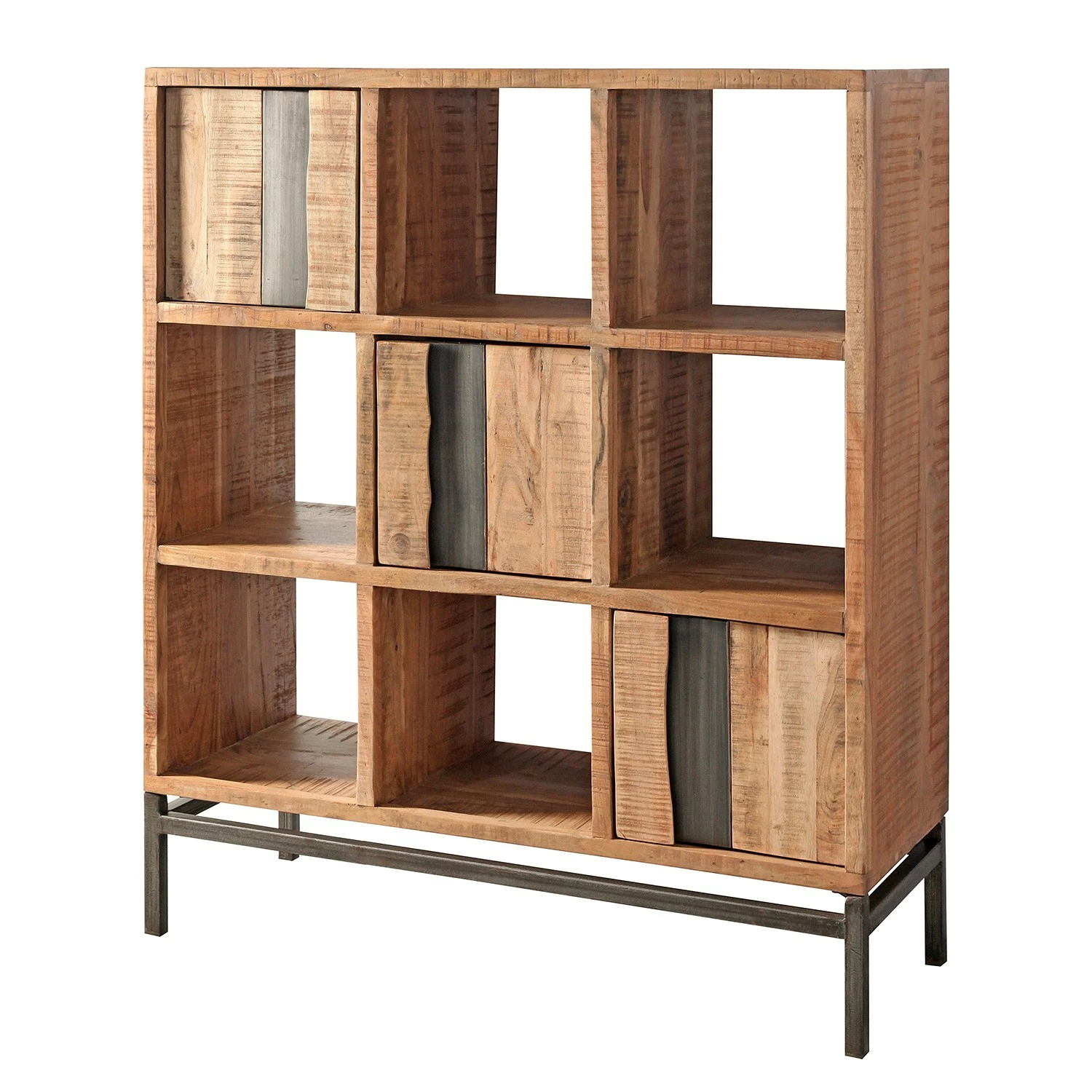 Ars manufacti Büroset Domme (4-teilig) - Akazie massiv / Eisen - Akazie / Anthrazit 7 Ars manufacti Büroset Domme (4-teilig) - Akazie massiv / Eisen - Akazie / Anthrazit – Bild 5