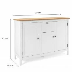 Ridgevalley Sideboard Bombita III - Weiß / Eiche Artisan Dekor -Möbel Verkäufe 2024 1000310613 211118 060556000543 SKETCH DETAILS P000000001000310613 sketch