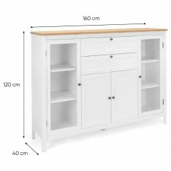 Ridgevalley Sideboard Bombita II - Weiß / Eiche Artisan Dekor -Möbel Verkäufe 2024 1000310614 211118 060556000555 SKETCH DETAILS P000000001000310614 sketch