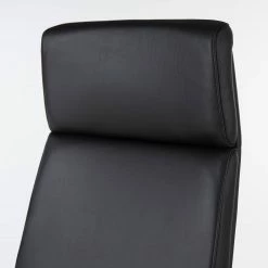 Fredriks Bürostuhl Weld - Echtleder / Walnuss Furnier / Metall - Schwarz / Walnuss / Aluminium -Möbel Verkäufe 2024 1000310647 220826 034 DETAILS P000000001000310647