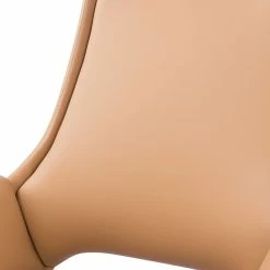 Fredriks Bürostuhl Zore - Kunstleder / Metall - Cognac / Aluminium -Möbel Verkäufe 2024 1000310651 220509 080 DETAILS P000000001000310651