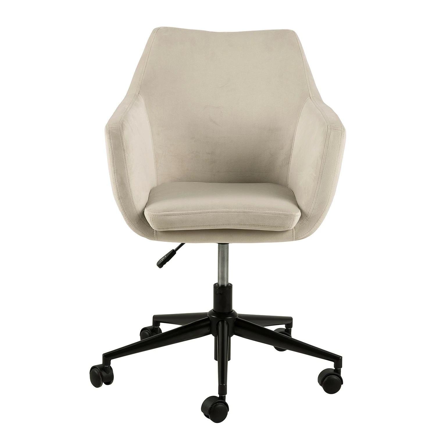 Mørteens Bürodrehstuhl Nicholas III - Samt / Metall - Creme 5 Mørteens Bürodrehstuhl Nicholas III - Samt / Metall - Creme – Bild 3