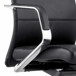 Fredriks Bürostuhl Mecco - Echtleder / Aluminium - Schwarz / Silber 11 Fredriks Bürostuhl Mecco - Echtleder / Aluminium - Schwarz / Silber -Möbel Verkäufe 2024 1000312404 211130 13160400041 DETAILS P000000001000312404