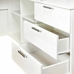 Fredriks Eckschreibtisch Lenora - Weiß / Silber 7 Fredriks Eckschreibtisch Lenora - Weiß / Silber -Möbel Verkäufe 2024 1000313572 211202 152614000046 DETAILS P000000001000313572