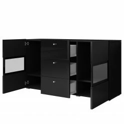 Loftscape Sideboard Adschman - Hochglanz Schwarz / Matt Schwarz -Möbel Verkäufe 2024 1000314944 211209 13334200045 DETAILS P000000001000314944