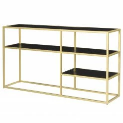 Jack & Alice Regal Nooble II - Mango massiv / Metall - Mango Schwarz / Gold