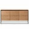Red Living Sideboard Ratho - Eiche