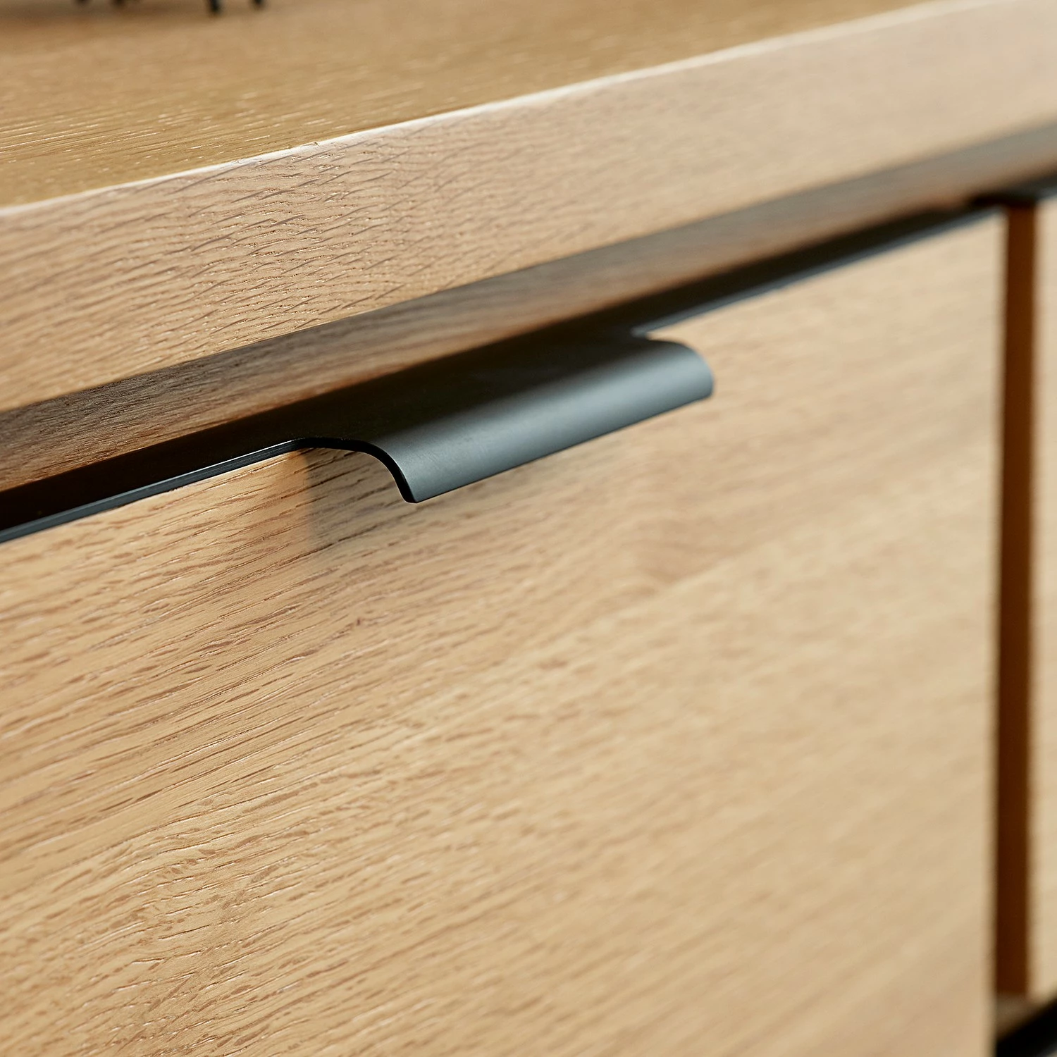 Loftscape Sideboard Limoges - Echtholzfurnier / Metall - Eiche / Schwarz 10 Loftscape Sideboard Limoges - Echtholzfurnier / Metall - Eiche / Schwarz – Bild 8