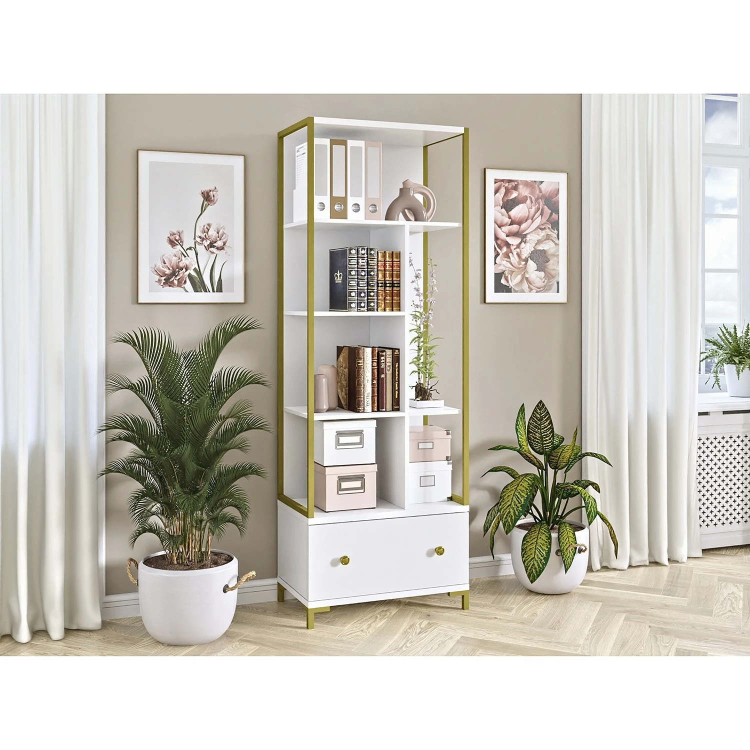 Loftscape Büroregal Shiny - Weiß 4 Loftscape Büroregal Shiny - Weiß – Bild 2