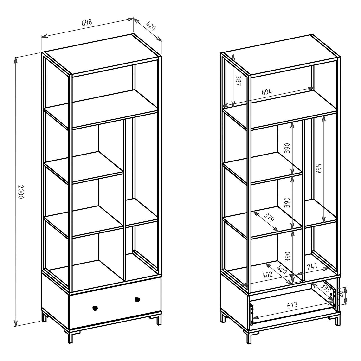 Loftscape Büroregal Shiny - Weiß 8 Loftscape Büroregal Shiny - Weiß – Bild 6