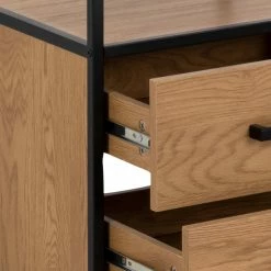 Red Living Regal Coogee XIII - Wildeiche Dekor / Schwarz -Möbel Verkäufe 2024 1000325233 220118 14022400155 DETAILS P000000001000325233