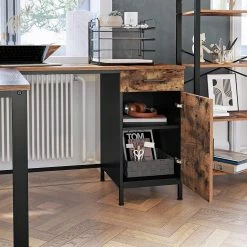 Red Living Eckschreibtisch Buxy IV - Eiche Rustikal Dekor / Schwarz -Möbel Verkäufe 2024 1000330253 220204 13344200022 MOOD DETAILS P000000001000330253 mood