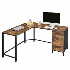 Red Living Eckschreibtisch Buxy IV - Eiche Rustikal Dekor / Schwarz -Möbel Verkäufe 2024 1000330253 220204 13344200040 DETAILS P000000001000330253