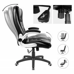 Loftscape Chefsessel Modan XXL - Kunstleder / Nylon - Schwarz / Silber -Möbel Verkäufe 2024 1000330260 220204 1334440040 DETAILS P000000001000330260