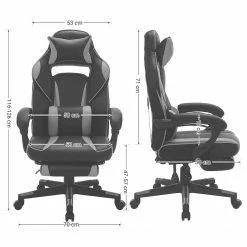 Loftscape Gaming Chair Moco XXL - Schwarz / Rot -Möbel Verkäufe 2024 1000330267 220204 13344500500 SKETCH DETAILS P000000001000330267 sketch