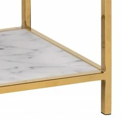 Fredriks Regal Katori I - Glas / Metall - Marmor Weiß Dekor / Gold -Möbel Verkäufe 2024 1000330564 220208 14502800070 DETAILS P000000001000330564