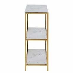 Fredriks Regal Katori II - Glas / Metall - Marmor Weiß Dekor / Gold -Möbel Verkäufe 2024 1000330565 220208 14503000040 DETAILS P000000001000330565