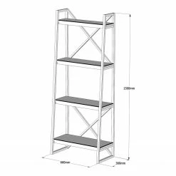 Red Living Regal Wilga - Kiefer massiv / Metall - Kiefer / Schwarz -Möbel Verkäufe 2024 1000333637 220302 500 SKETCH DETAILS P000000001000333637 sketch