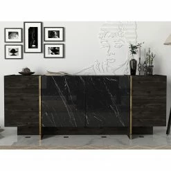 Loftscape Sideboard Vidal - Marmor Schwarz Dekor / Gold -Möbel Verkäufe 2024 1000333728 220302 021 MOOD DETAILS P000000001000333728 mood