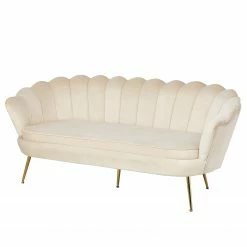Norrwood Sofa Ralemo (3-Sitzer) - Samt - Creme