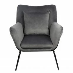 Norrwood Relaxsessel Tizio - Samt - Grau -Möbel Verkäufe 2024 1000339564 220329 030 DETAILS P000000001000339564