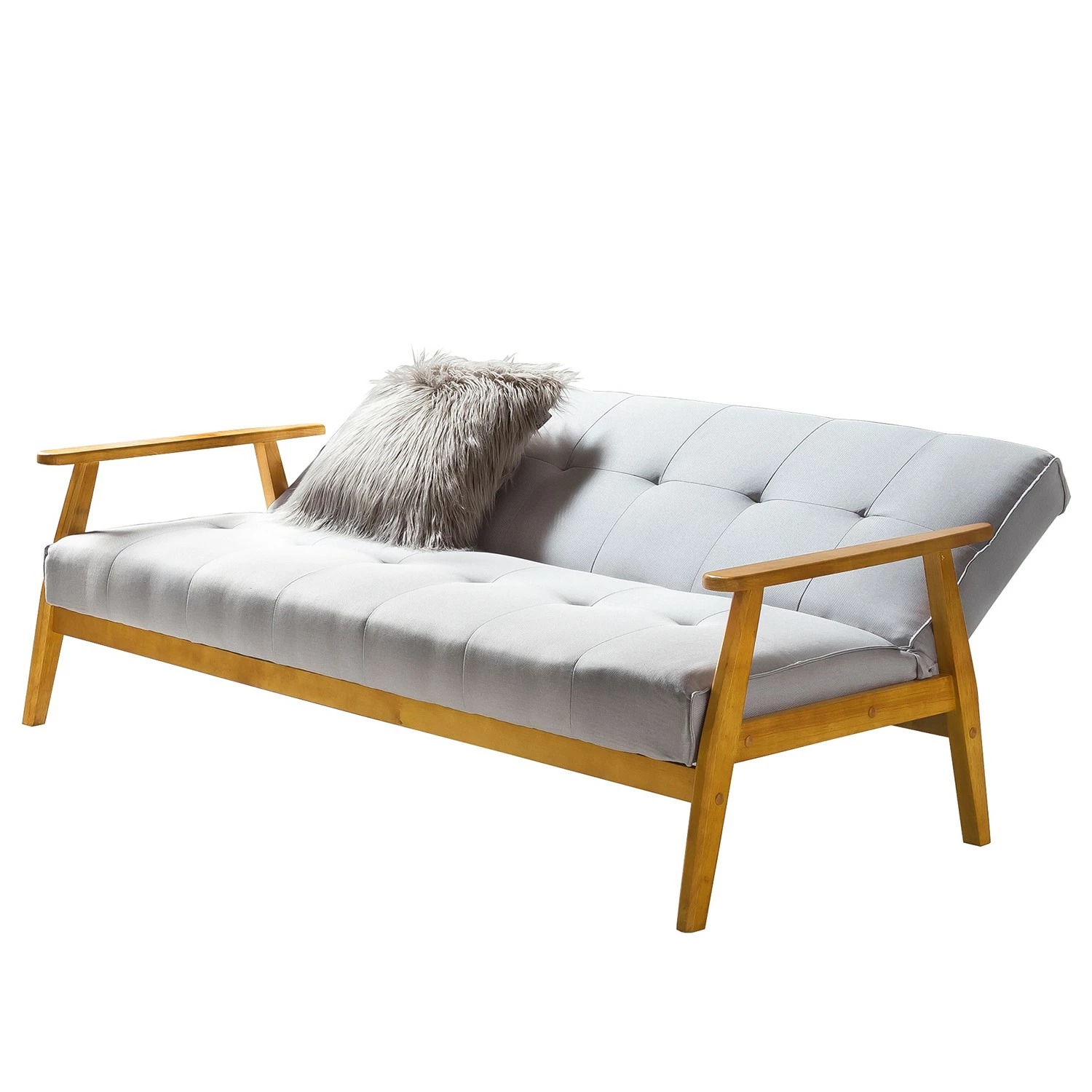 Norrwood Schlafsofa Boss I - Webstoff - Lichtgrau - Mit Schlaffunktion 8 Norrwood Schlafsofa Boss I - Webstoff - Lichtgrau - Mit Schlaffunktion – Bild 6