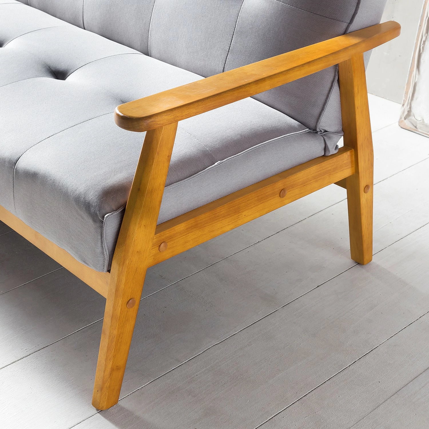 Norrwood Schlafsofa Boss I - Webstoff - Lichtgrau - Mit Schlaffunktion 10 Norrwood Schlafsofa Boss I - Webstoff - Lichtgrau - Mit Schlaffunktion – Bild 8