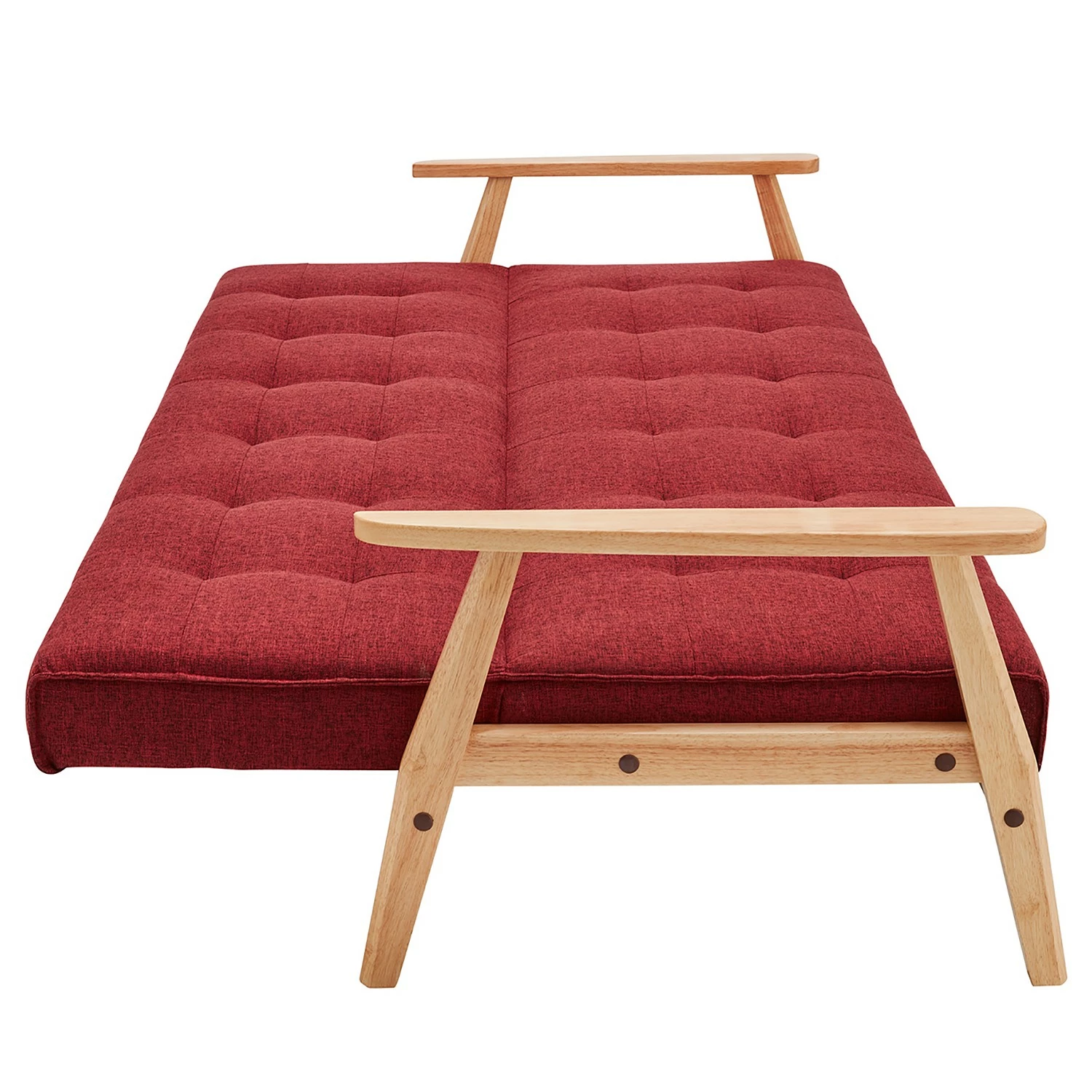 Norrwood Schlafsofa Pamban I - Strukturstoff - Karminrot 6 Norrwood Schlafsofa Pamban I - Strukturstoff - Karminrot – Bild 5