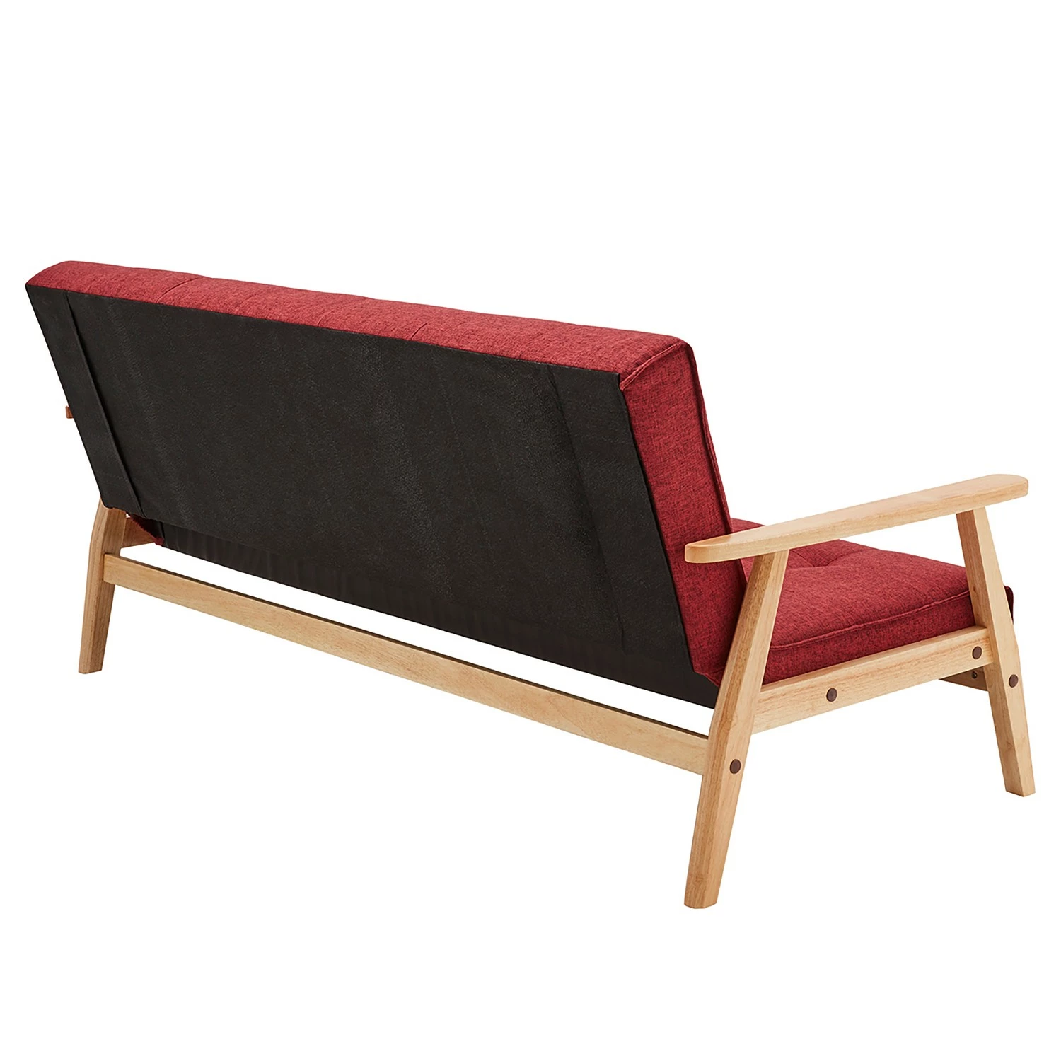 Norrwood Schlafsofa Pamban I - Strukturstoff - Karminrot 8 Norrwood Schlafsofa Pamban I - Strukturstoff - Karminrot – Bild 7