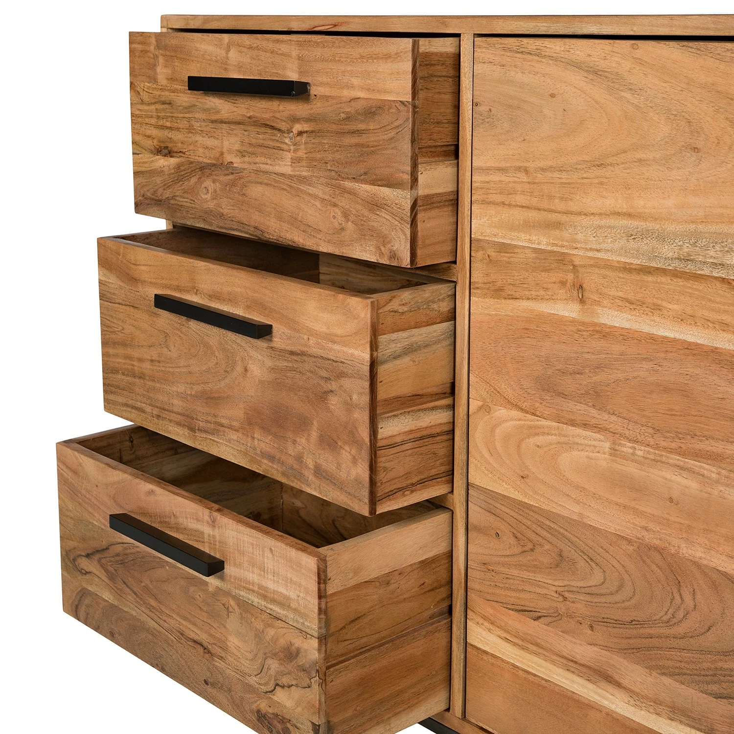 Ars manufacti Sideboard Woodson II - Akazie massiv / Metall - Akazie Hellbraun 13 Ars manufacti Sideboard Woodson II - Akazie massiv / Metall - Akazie Hellbraun – Bild 11