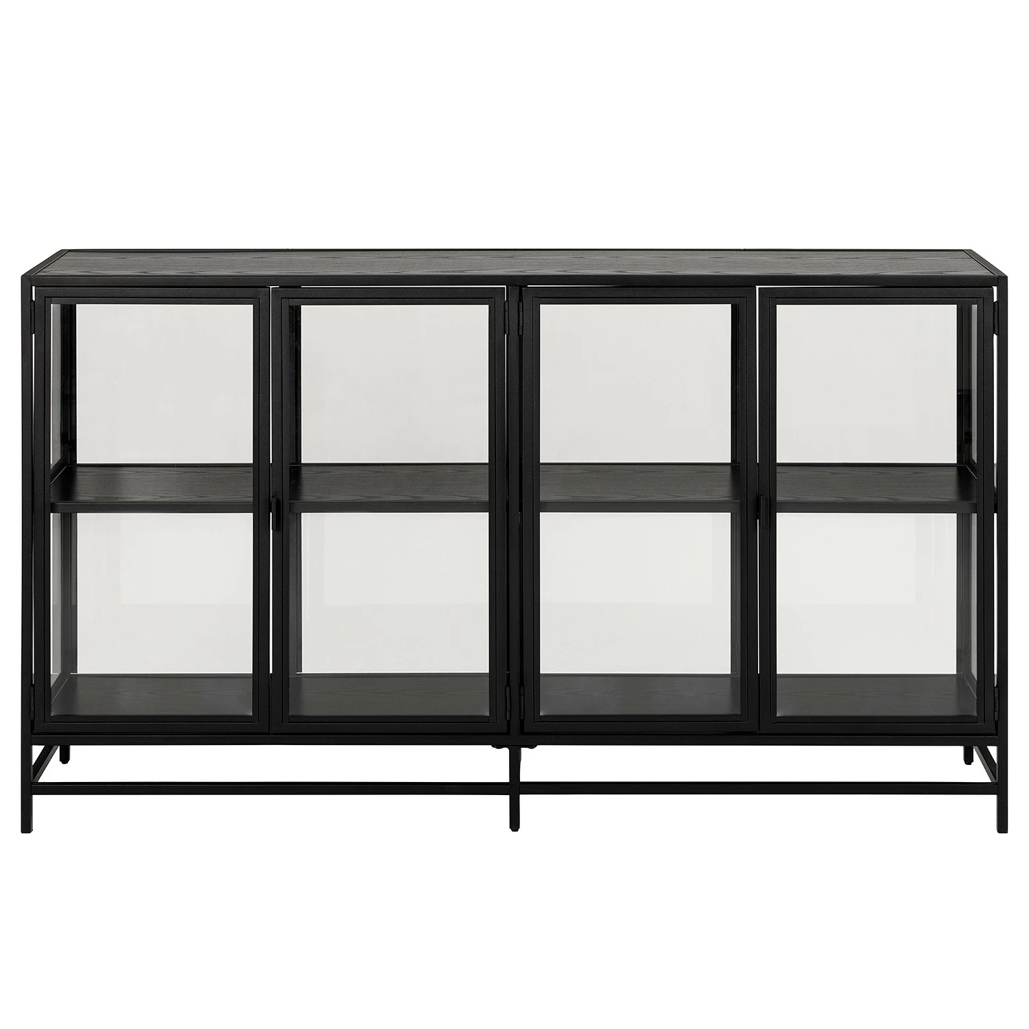 Red Living Sideboard Coogee IV - Glas / Metall - Schwarz 7 Red Living Sideboard Coogee IV - Glas / Metall - Schwarz – Bild 5
