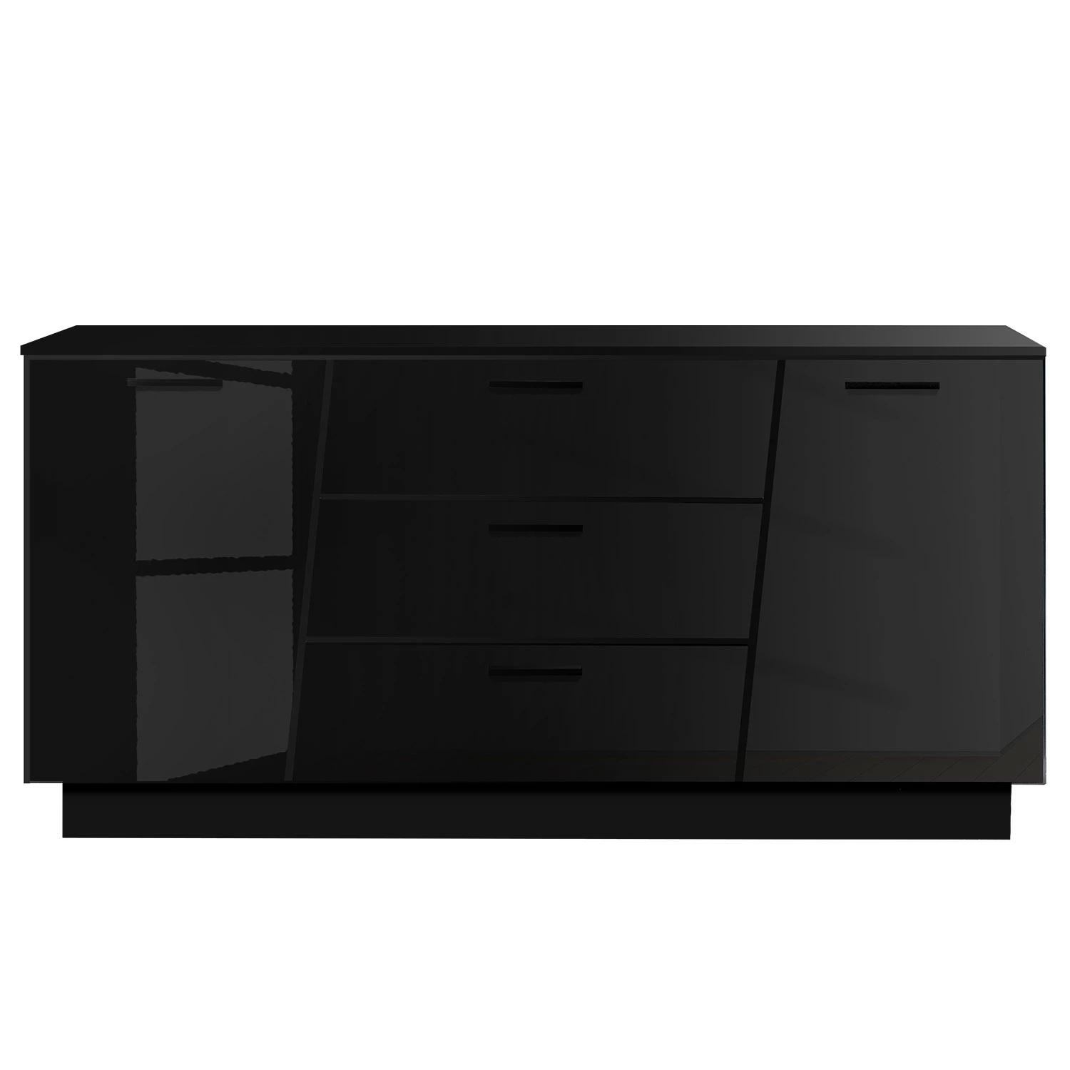 Fredriks Sideboard Reedley - Hochglanz Schwarz 6 Fredriks Sideboard Reedley - Hochglanz Schwarz – Bild 4