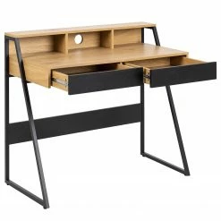 Mørteens Schreibtisch Reims - Wildeiche Dekor / Schwarz -Möbel Verkäufe 2024 1000341076 220323 030 DETAILS P000000001000341076