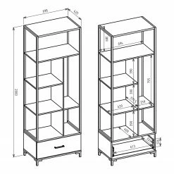 Red Living Büroregal Roslin - Weiß 13 Red Living Büroregal Roslin - Weiß -Möbel Verkäufe 2024 1000341082 220322 500 SKETCH DETAILS P000000001000341082 sketch