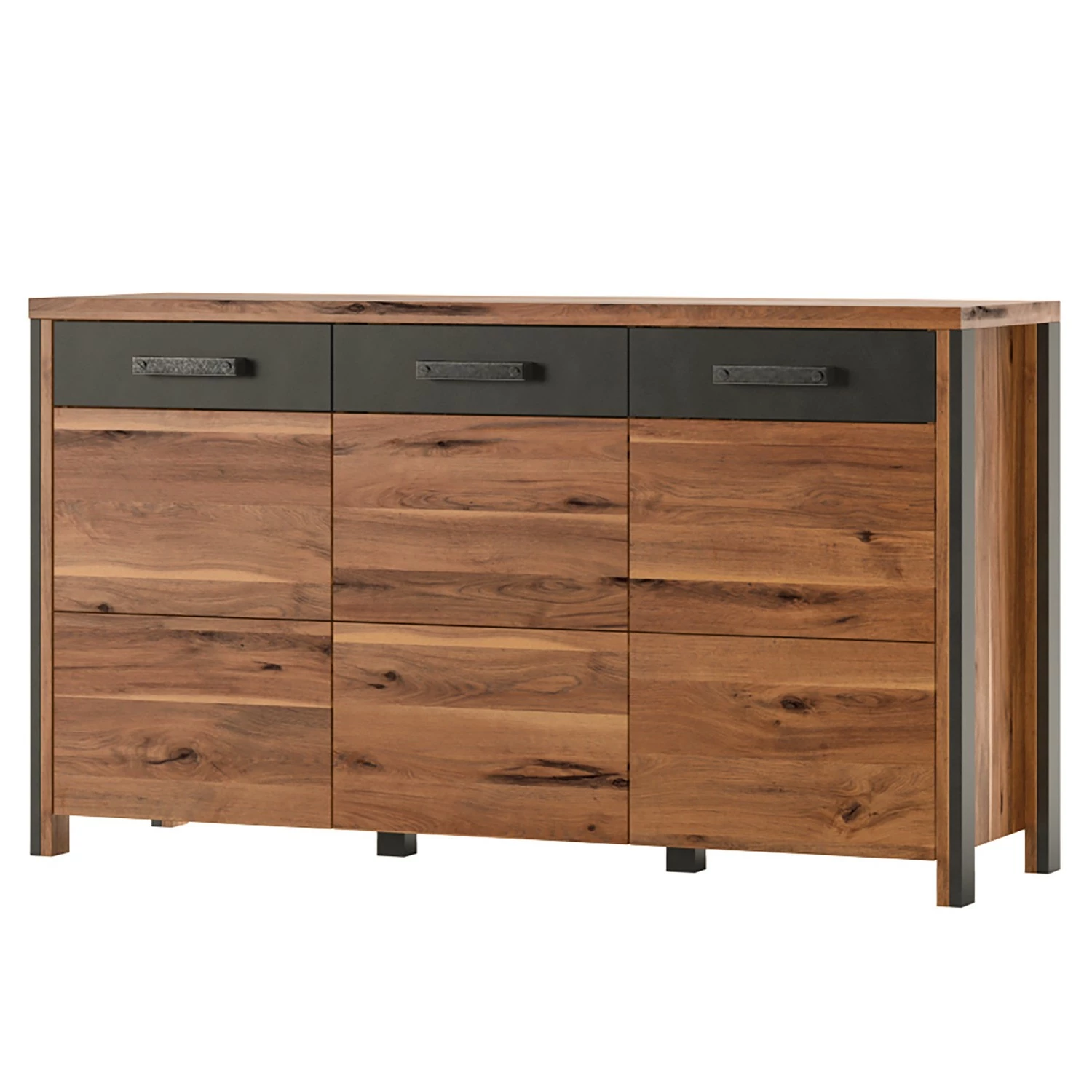 Red Living Sideboard Belchatow II - Eiche Dekor / Anthrazit 3 Red Living Sideboard Belchatow II - Eiche Dekor / Anthrazit