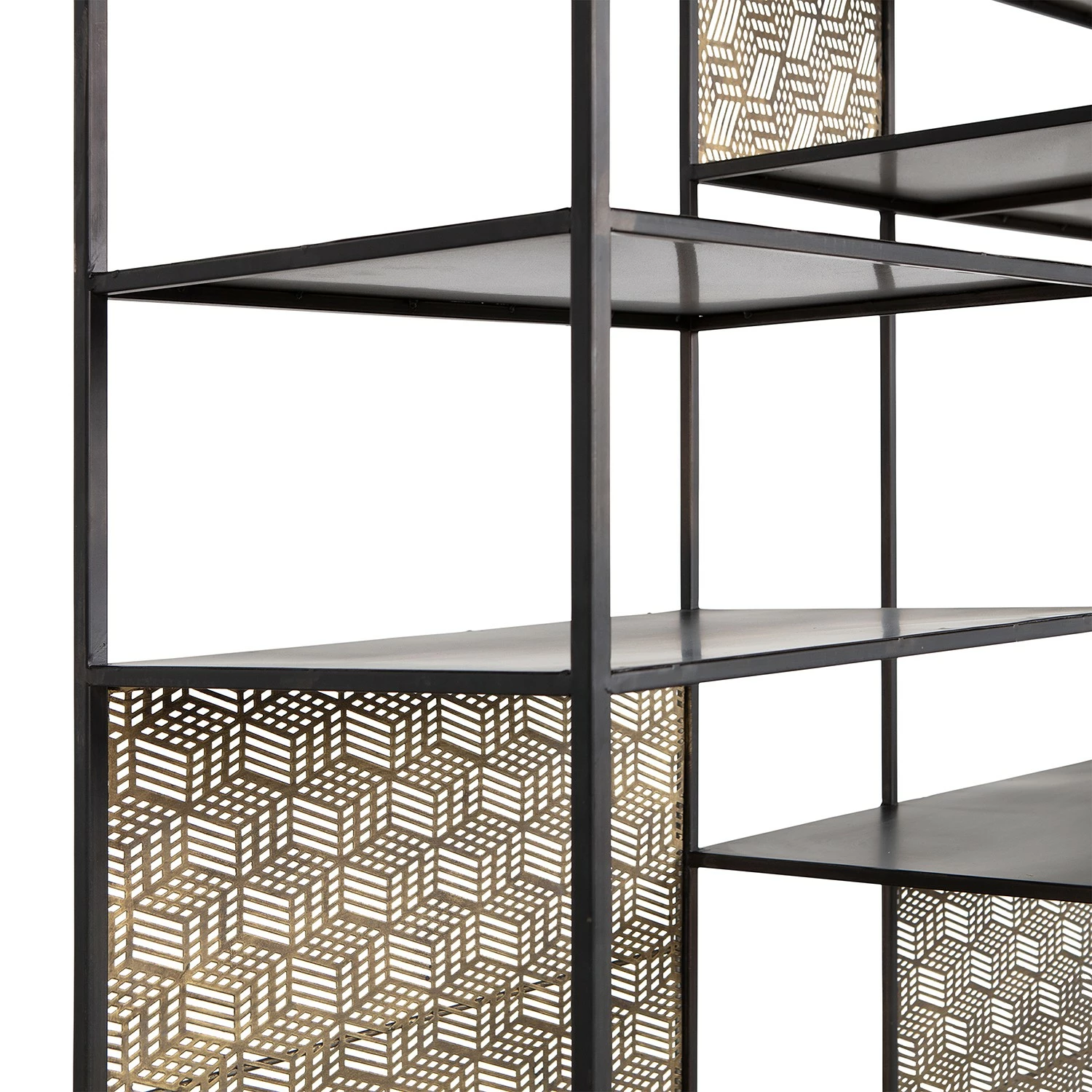 Red Living Regal Quito - Metall - Antik Messing / Schwarz 7 Red Living Regal Quito - Metall - Antik Messing / Schwarz – Bild 5