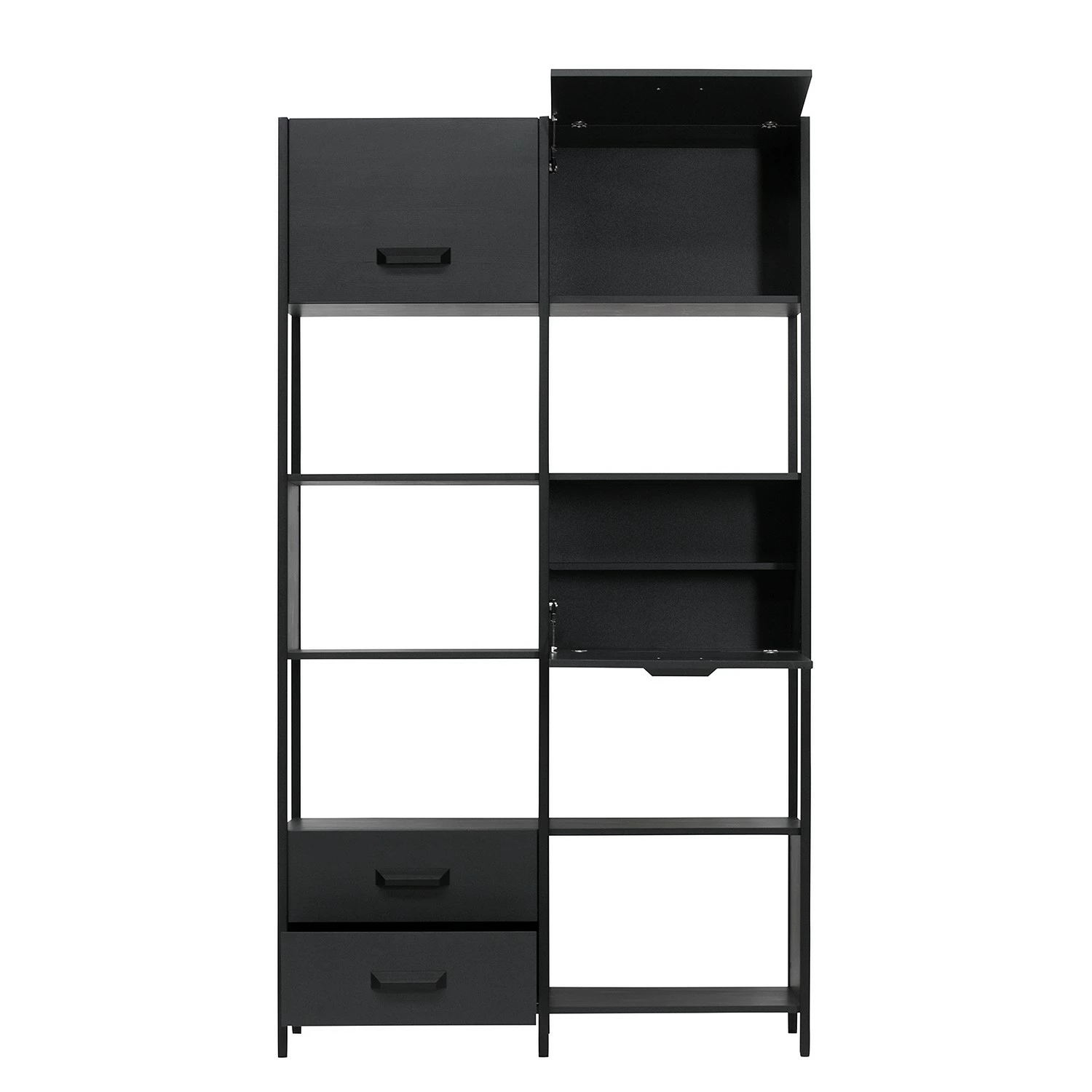 Red Living Regal Sarhua - Kiefer massiv / Metall - Kiefer Schwarz / Schwarz 5 Red Living Regal Sarhua - Kiefer massiv / Metall - Kiefer Schwarz / Schwarz – Bild 3