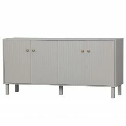 Ridgevalley Sideboard Rimas - Pinie massiv - Hellgrau