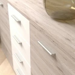 Loftscape Sideboard Piemont II - Weiß / Sandeiche Dekor -Möbel Verkäufe 2024 1000342456 220404 031 DETAILS P000000001000342456