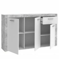 Loftscape Sideboard Ballito II - Weiß / Beton Dekor -Möbel Verkäufe 2024 1000342476 220404 032 DETAILS P000000001000342476