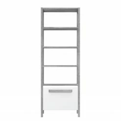 Loftscape Regal Toscana - Hochglanz Weiß / Eiche Grau Dekor -Möbel Verkäufe 2024 1000342499 220331 030 DETAILS P000000001000342499